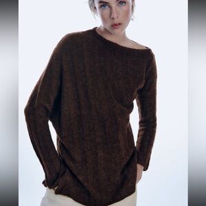 Zara Chocolate Brown Women's Sweater
